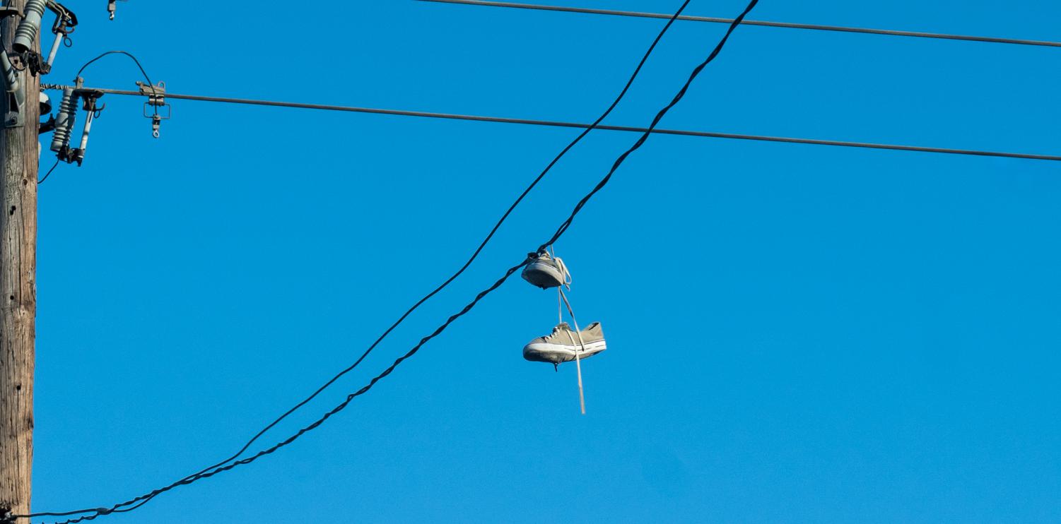 shoes on power lines