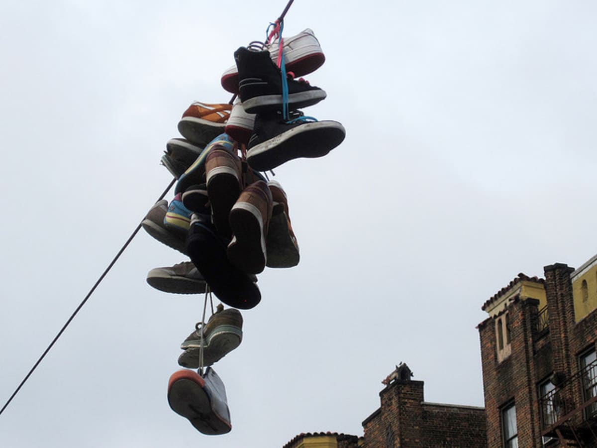 shoes on power lines