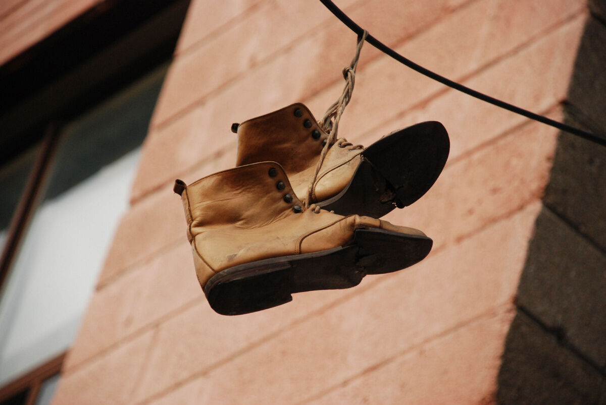 shoes on power lines