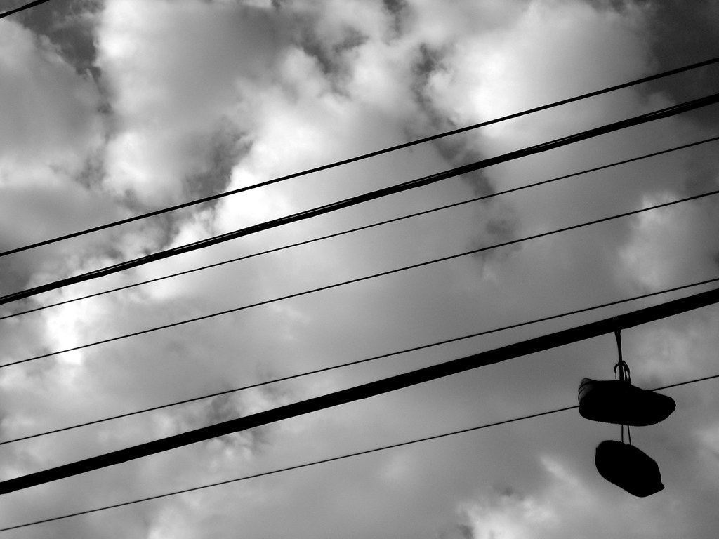 shoes on power lines