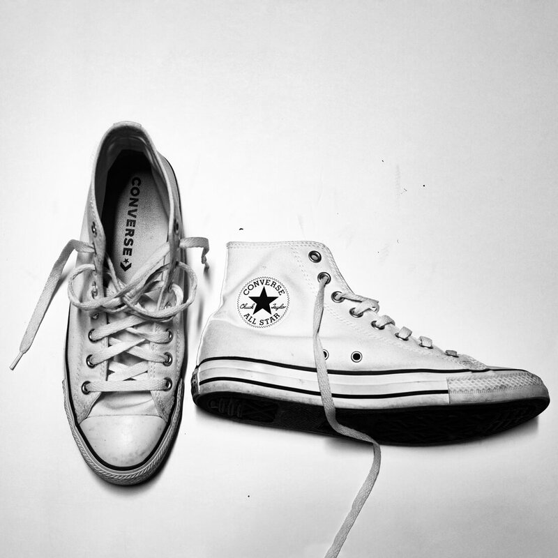 Clean White Converse Shoes