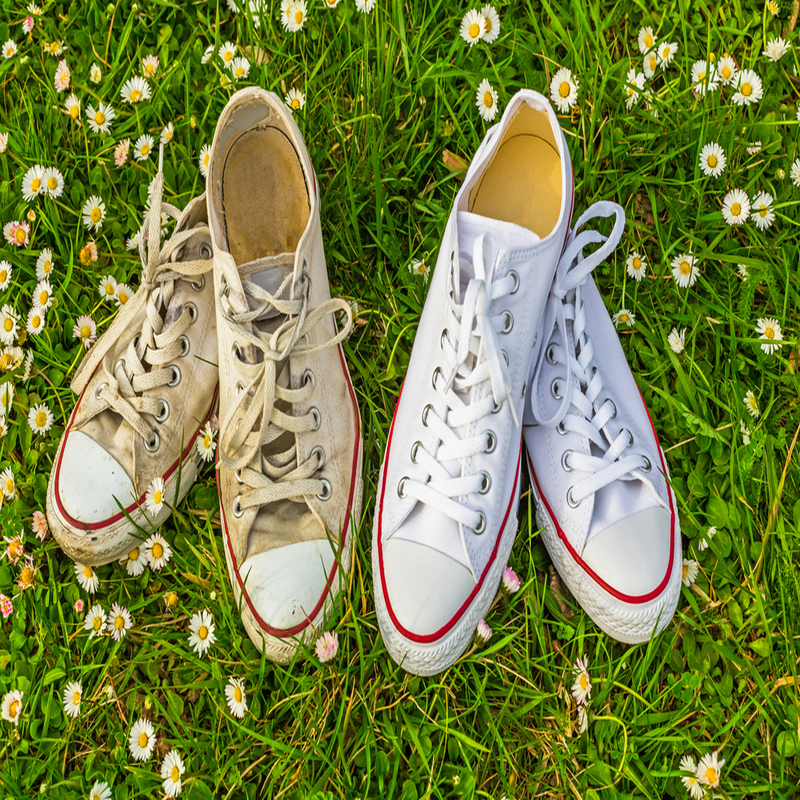 How to Clean White Converse Shoes