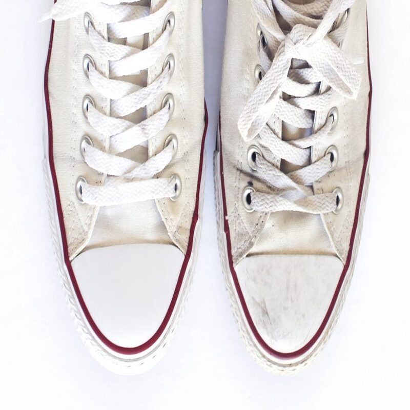 white converse shoes cleaning