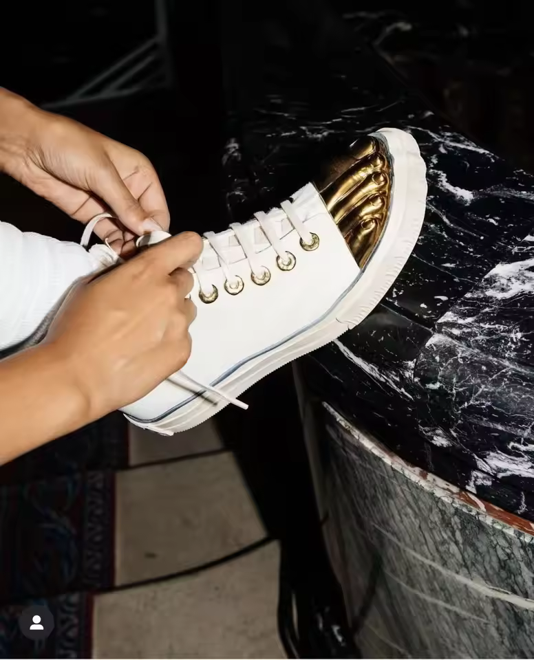 white sneaker